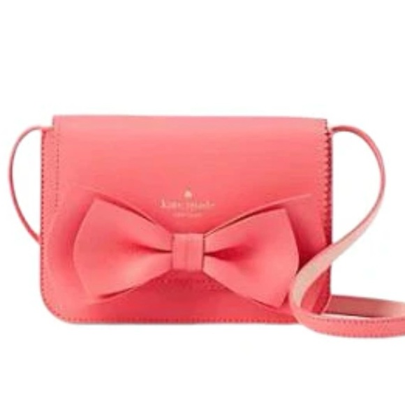 Vanderbilt Place Hanni Bow Pink Crossbody Bag, nwt, color: warm guava